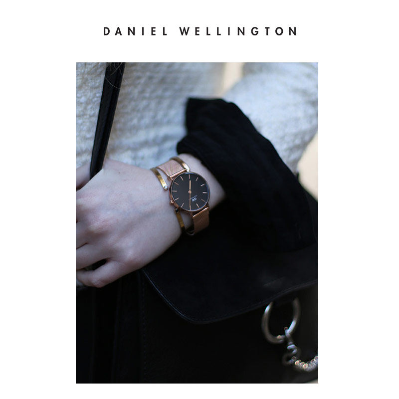 丹尼尔惠灵顿正品dw流金表石英女表 DanielWellington海外欧美腕表