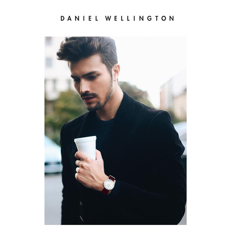 【新年礼物五折抢】dw 40mm纯色手表 DanielWellington海外欧美腕表