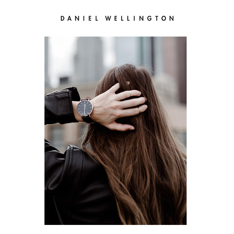 danielwellington dw黑盘石英手表 DanielWellington海外欧美腕表