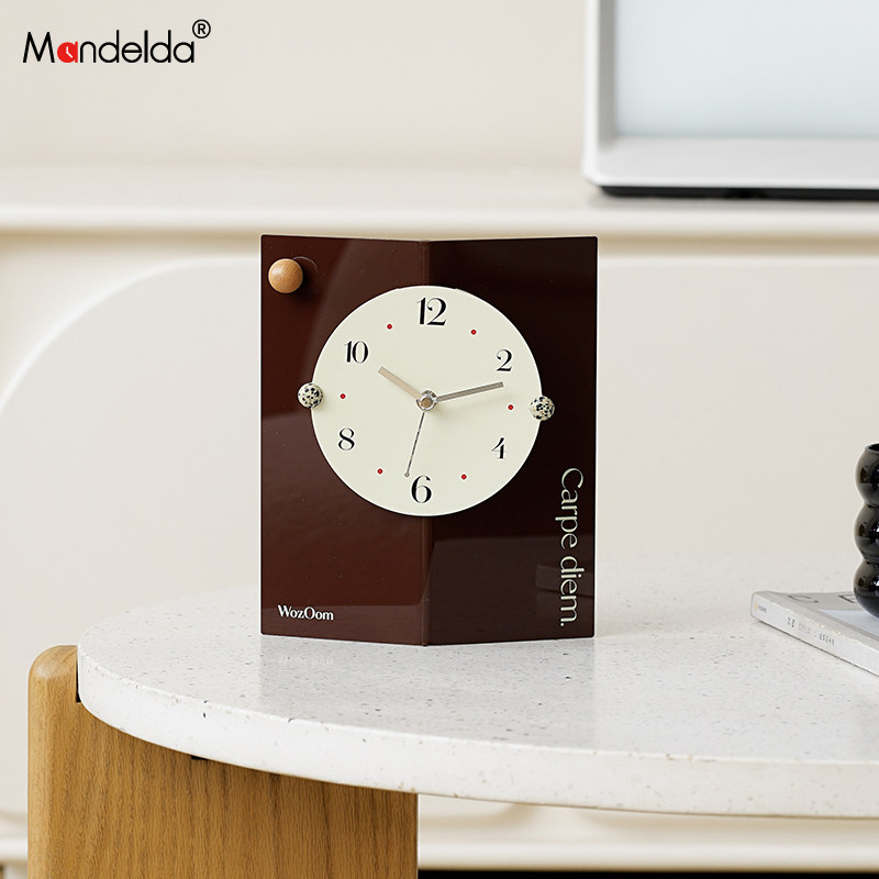 满得达玄关时钟装饰品客厅电视柜摆台式座钟办公桌面工艺品摆件,淘宝优惠券,粉丝福利购,淘宝优惠卷