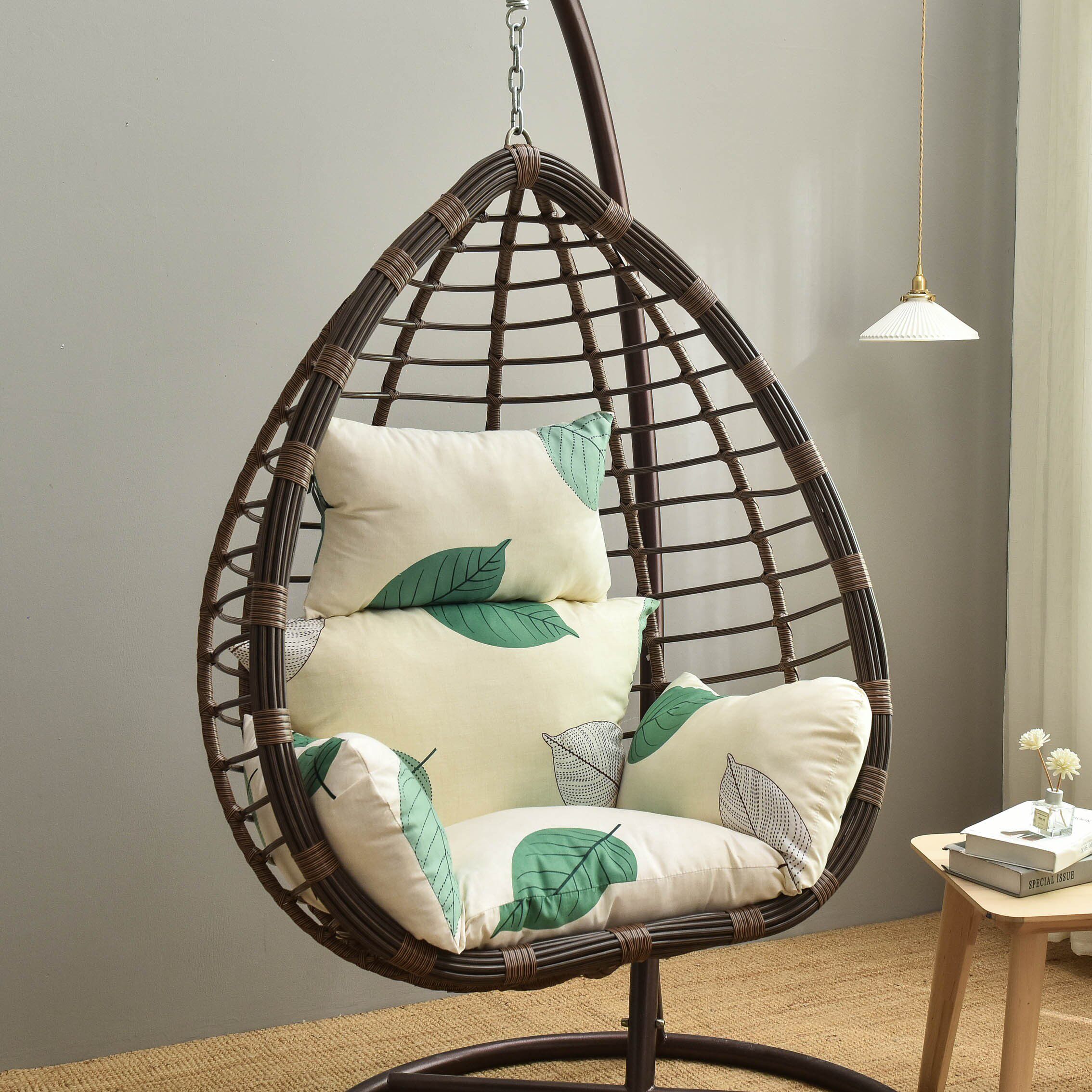 吊篮坐垫印花吊篮可拆洗坐垫椅垫四季通用不包含吊篮坐垫椅子垫子