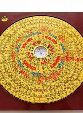 集福堂正品罗盘6寸 九寸三元三合综合盘 罗经仪专业风水纯铜