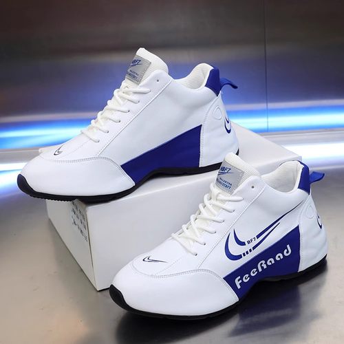 真皮防臭防滑透气2024春秋情侣皮蓬小白鞋男女休闲男士百搭运动鞋 - 图2