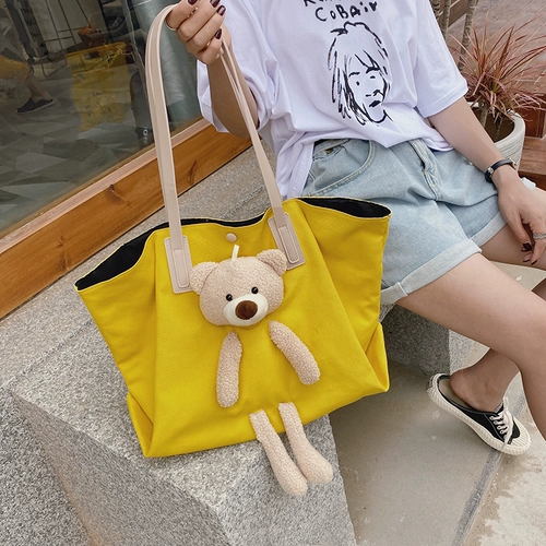 Вместительный и большой шоппер, трендовая модная портативная сумка на одно плечо для отдыха, коллекция 2021