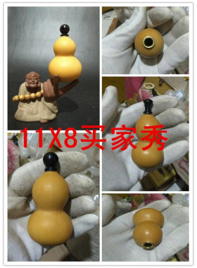 酒葫芦塞子配件传统胡芦嘴大号铜镶口天然酒壶装酒文玩酒具密封塞