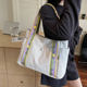 Casual large capacity commuter tote bag student handbag