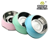 Houpe Dog Bowl Одиночная чаша из нержавеющей стали Большая большая собачья оборона бьет плюшевая чаша для питомца кошка чаша собака собачья пассажи