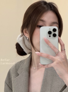 Bellar经典复古低马尾毛线发圈