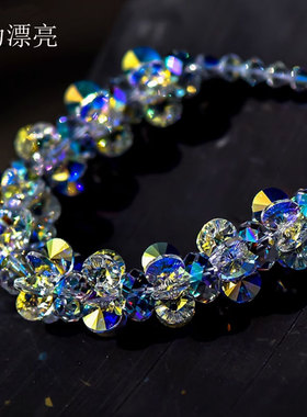 轻奢风蝴蝶花朵锆石水滴项链