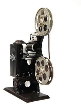 老式铁艺拍摄咖啡馆电影放映机