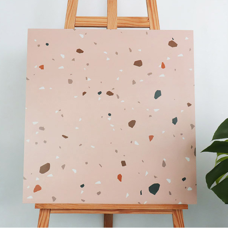 马卡龙彩色水磨石地砖600x600客厅厨房浴室花砖服装店ins网红瓷砖 - 图2