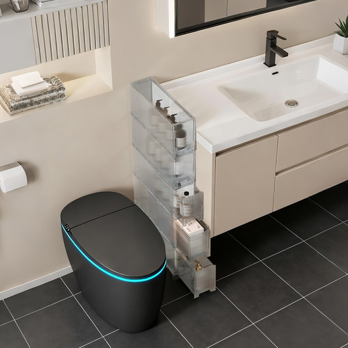 10/12/15CM厨房夹缝收纳柜抽屉式冰箱边超窄储物柜橱柜缝隙置物架 - 图3