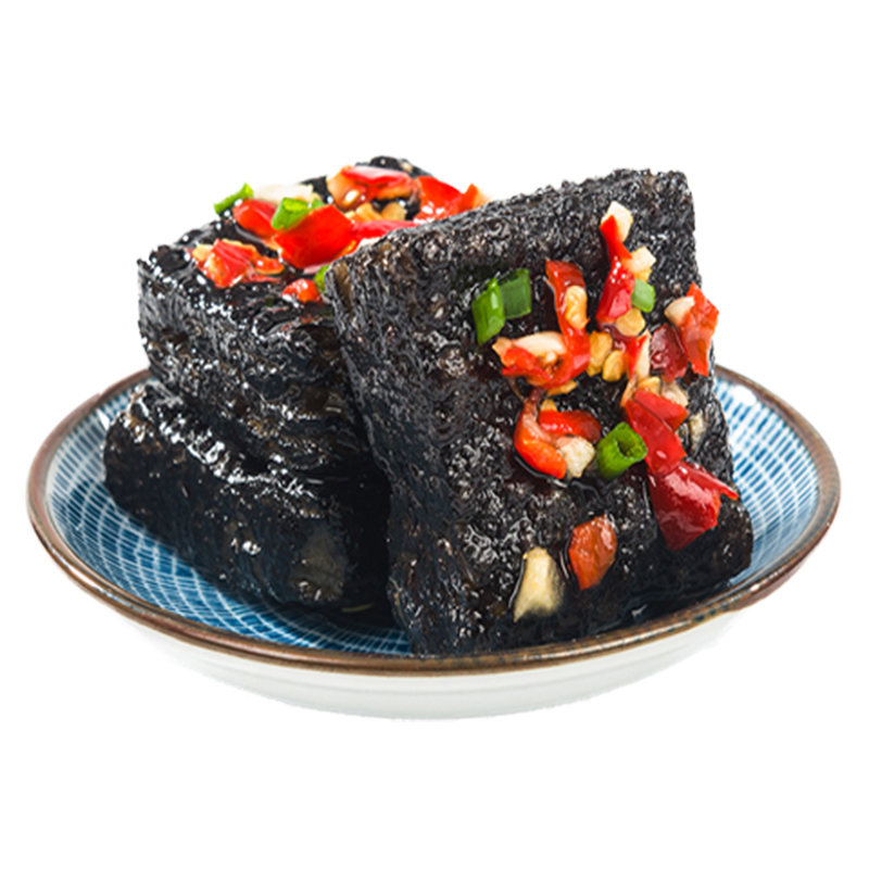 婉小小旗舰店婉小小长沙臭豆腐100g*4包黑色油炸香辣经典臭豆干休闲零食特产3