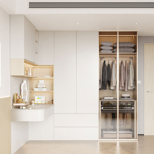 欧派全屋定制家用卧室衣柜定制步入式衣帽间整体家具套餐19800 - 图1