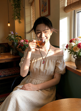 九姨太「财运圆满」粉草莓晶招财貔貅好运珠水晶新中式国风长项链