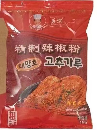 英潮精致粗辣椒粉韩国泡菜辣白菜韩式料理专用辣椒面海辣椒油酱 - 图0