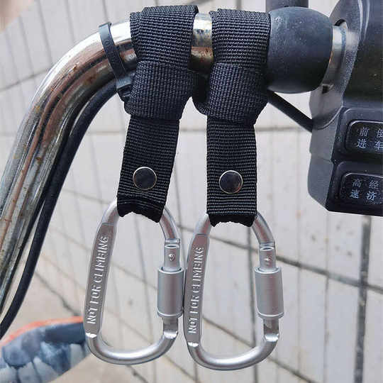 电动车挂钩前置通用电瓶车自行车摩托车加粗挂物钩铝合金外卖挂扣