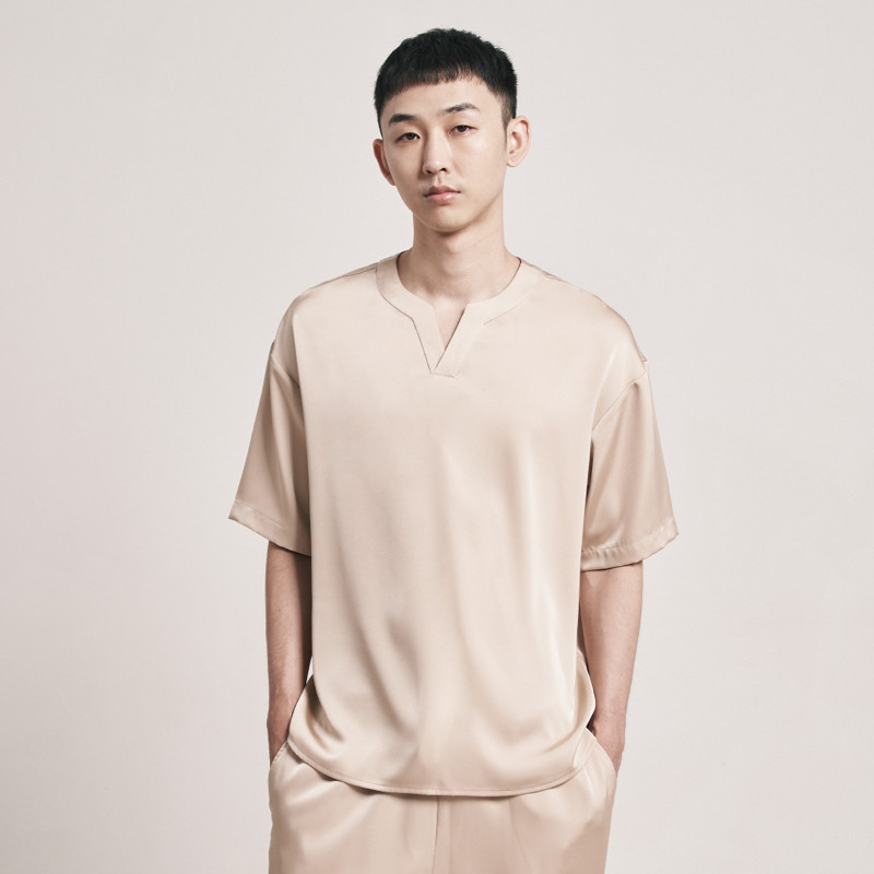 后序【中式休闲】高端宽松垂坠感居家 后序T恤