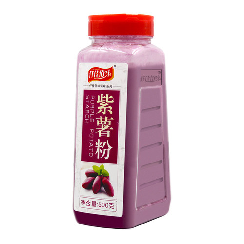 包邮天然紫薯粉500g瓶装地瓜粉代餐粉果蔬粉烘焙蒸馒头面粉调色 - 图1