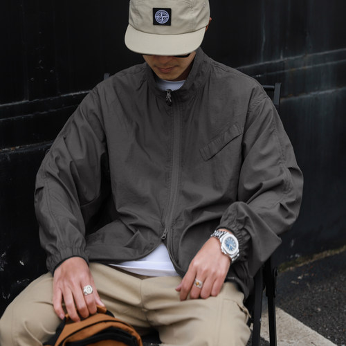 UPF50+嘿马七作日系复古夏款男士冰爽质感防晒衣潮牌宽松休闲外套 - 图1