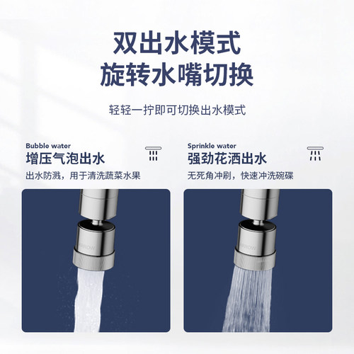 箭牌洗菜盆水龙头防溅头洗脸盆龙头过滤水嘴起泡器全铜多功能接头 - 图0