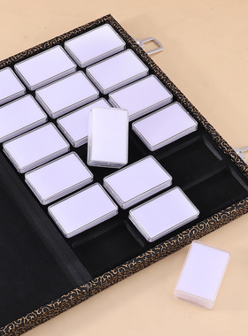 新款亚克力裸石盒托盘塑料宝石盒