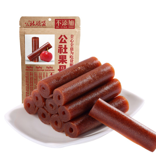公社联盟山楂果丹皮零食袋装山楂条山楂糕(实发4包)约10根 - 图2