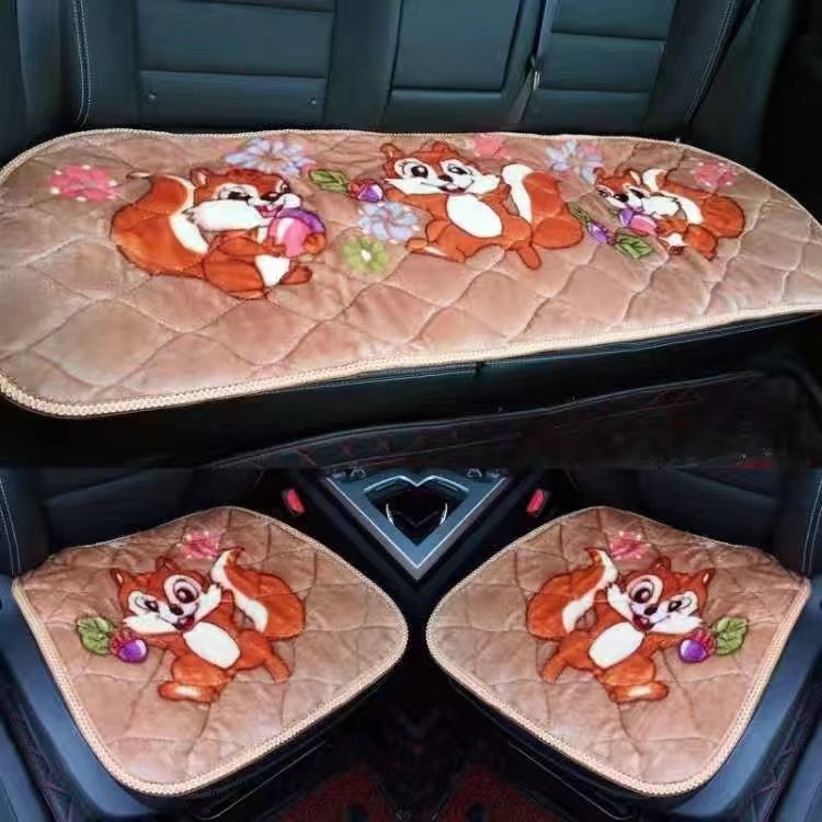 冬季汽车坐垫毛绒加厚短绒车垫单片后排长条保暖防滑通用三件套,淘宝优惠券,粉丝福利购,淘宝优惠卷