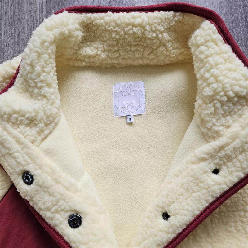 外贸原单冬季时尚新款女士摇粒绒半拉链立领保暖宽松夹克上衣外套,淘宝优惠券,粉丝福利购,淘宝优惠卷