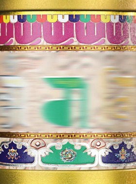 西藏式多吉电动转轮工艺桌面摆件