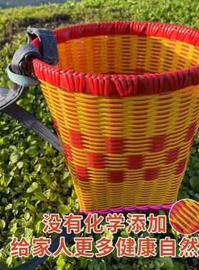 手工儿童塑料背篓舞蹈道具玩具背篓采茶背篼背箩编织塑钢编织背篼