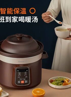 【原矿紫砂】九阳电炖锅5L大容量