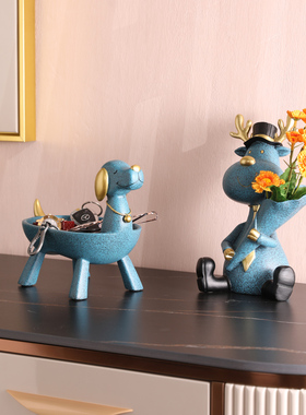 小狗收纳摆件玄关钥匙新年乔迁