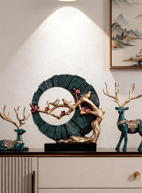 工艺鹿摆件隔断家居客厅开业礼品