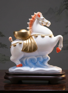 马年马上有钱生肖摆件乔迁开业礼