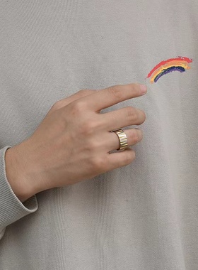 Wilk{痕}钛钢淬火戒指