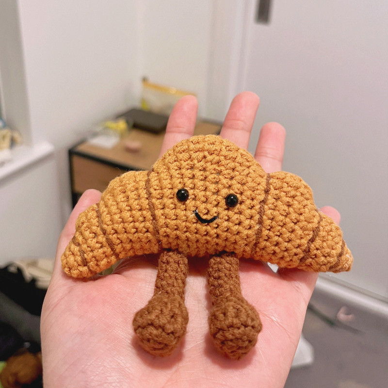 DIY手工小蛋糕玩偶jelly娃娃摆件毛线编织材料包牛角包钩针礼物,淘宝优惠券,粉丝福利购,淘宝优惠卷