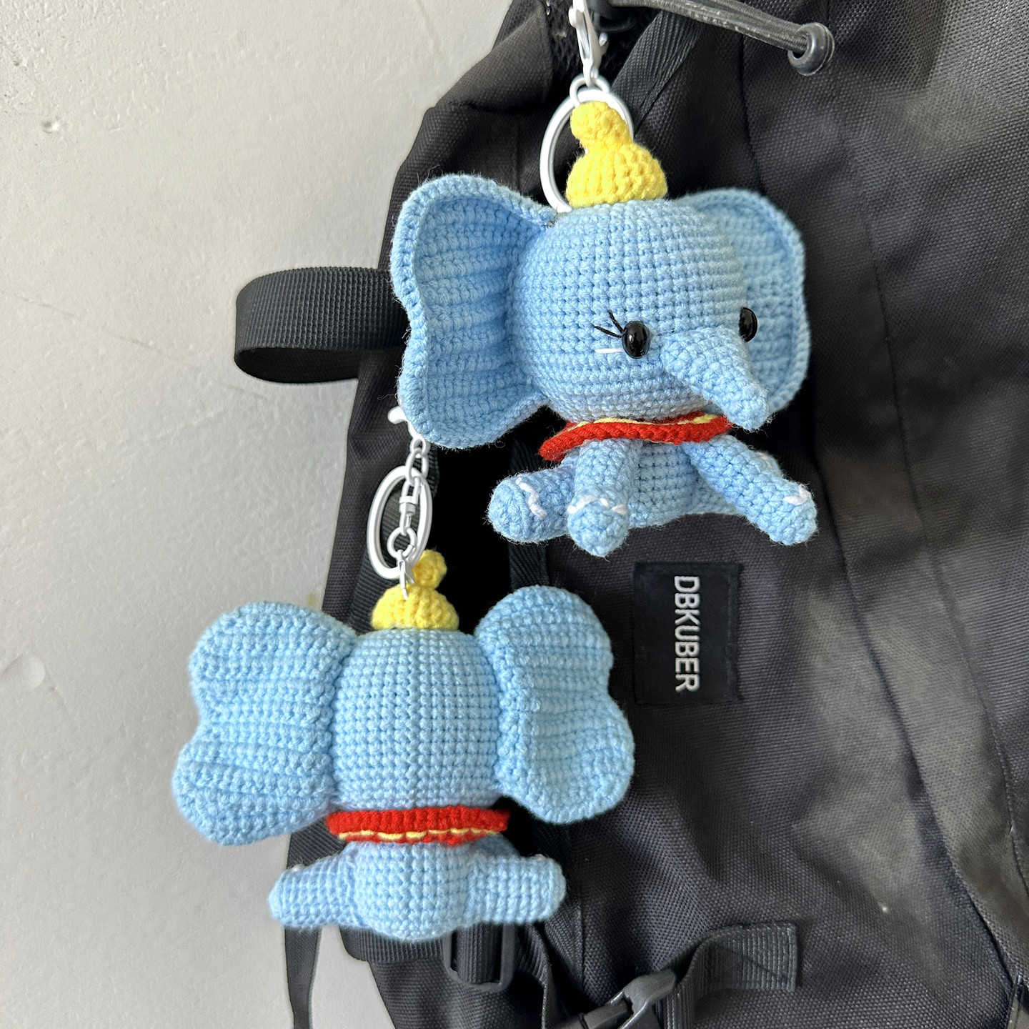 DIY手工小飞象玩偶钩织毛线编织材料包大象钥匙扣挂件送朋友礼物,淘宝优惠券,粉丝福利购,淘宝优惠卷