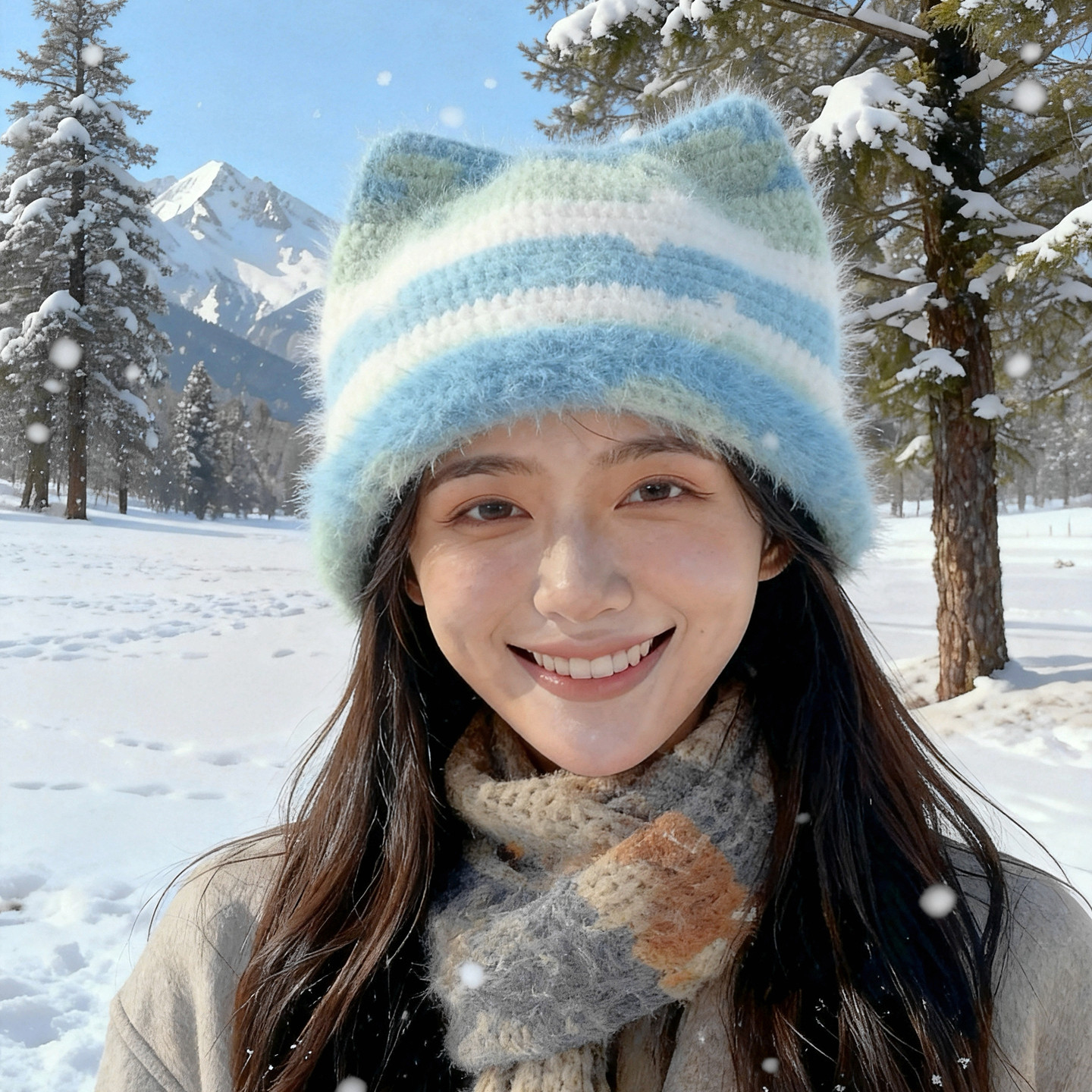 雪宝线diy手工猫耳帽子毛线编织材料包羊毛宝宝帽钩针圣诞节礼物,淘宝优惠券,粉丝福利购,淘宝优惠卷