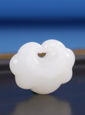 俄料和田玉白玉吊坠如意羊脂白玉