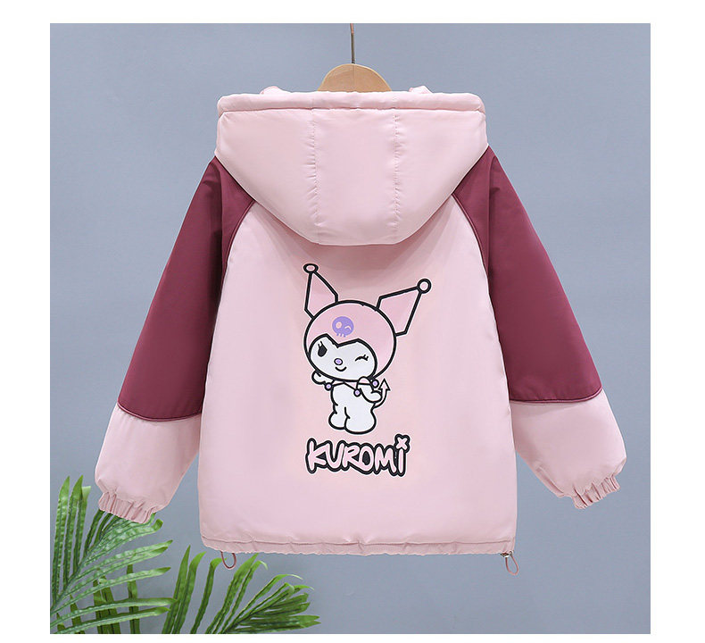 女童二棉外套秋冬款2025新款小女孩洋气库洛米上衣女宝夹棉冲锋衣,淘宝优惠券,粉丝福利购,淘宝优惠卷