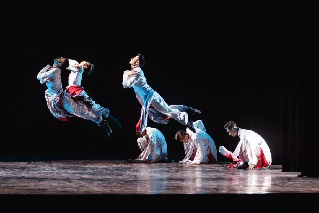 水墨古典舞艺考演出服咏春赞武术宗师表演练功服舞蹈飘逸太极服男