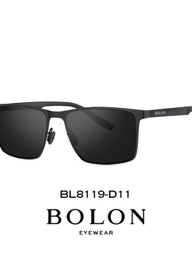BOLON25新品偏光钓鱼方框太阳镜开车碳纤维墨镜男暴龙眼镜BL8119