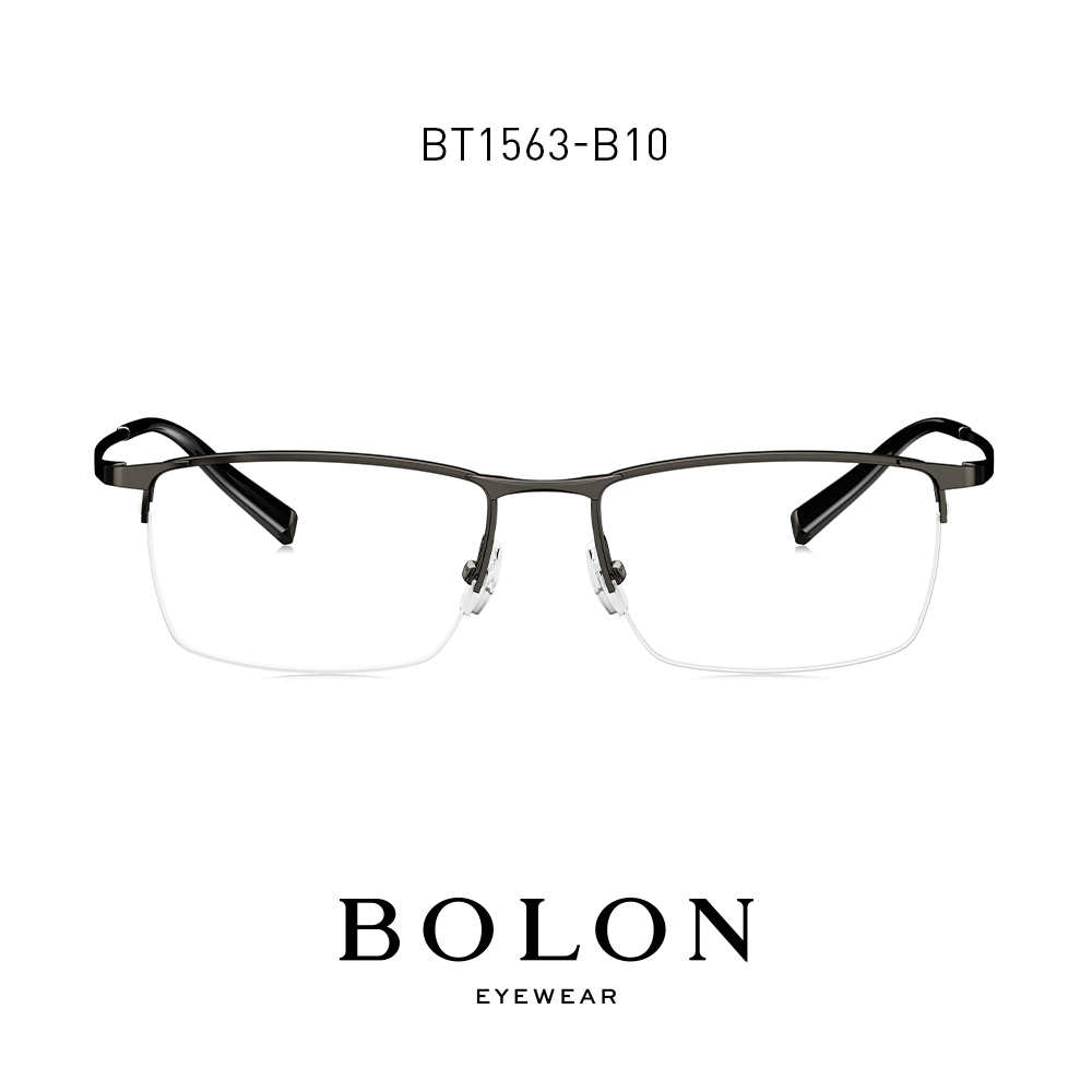 BOLON暴龙22年新款眼镜男士钛金属商务半框近视光学镜架BT1563-图3