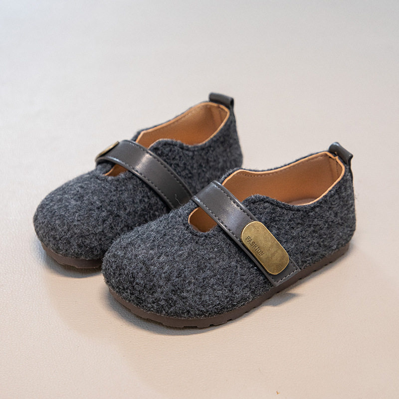 女童休闲外穿加绒保暖勃肯鞋2026春季新款软底男童豆豆鞋时尚棉鞋,淘宝优惠券,粉丝福利购,淘宝优惠卷