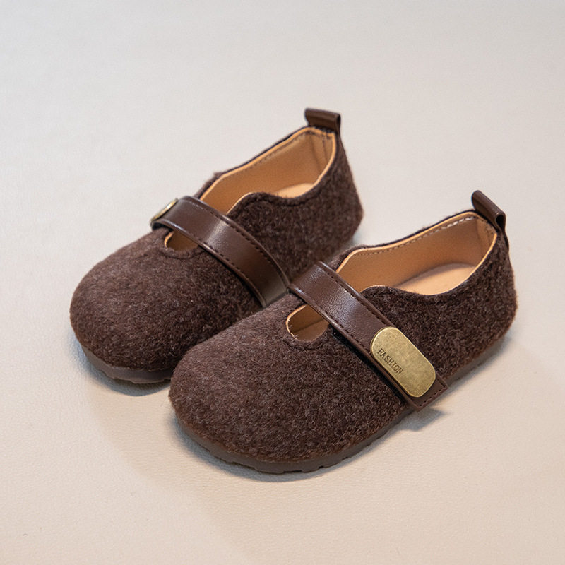 女童休闲外穿加绒保暖勃肯鞋2026春季新款软底男童豆豆鞋时尚棉鞋,淘宝优惠券,粉丝福利购,淘宝优惠卷