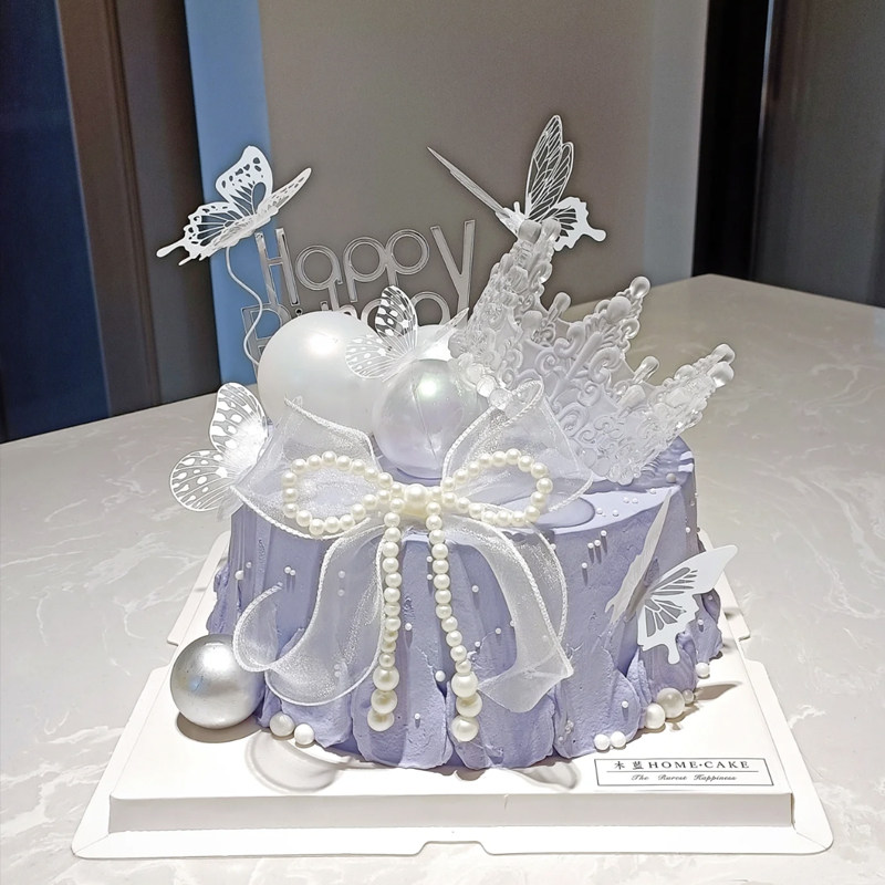 女神节仙女皇冠蛋糕装饰摆件珍珠蝴蝶结3.8妇女节三八女王节装扮,淘宝优惠券,粉丝福利购,淘宝优惠卷