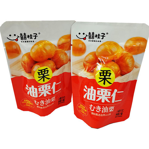 囍桂子油栗仁散装称重500g小包装即食去壳海盐红茶栗子甘栗仁零食 - 图2