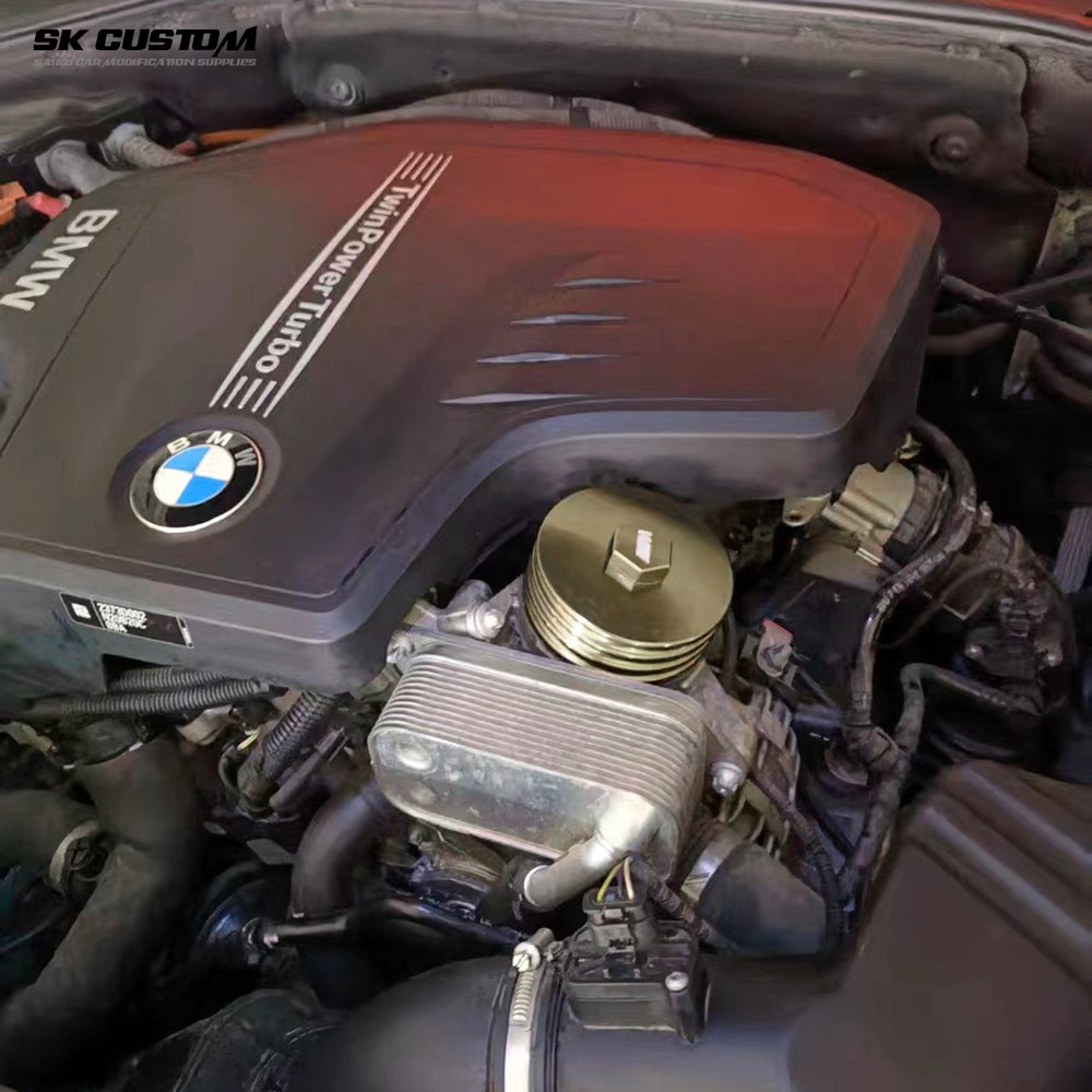 适用宝马N20N46N52 N55 B48 B58机油滤芯外壳锻造铝合金滤清器盖,淘宝优惠券,粉丝福利购,淘宝优惠卷