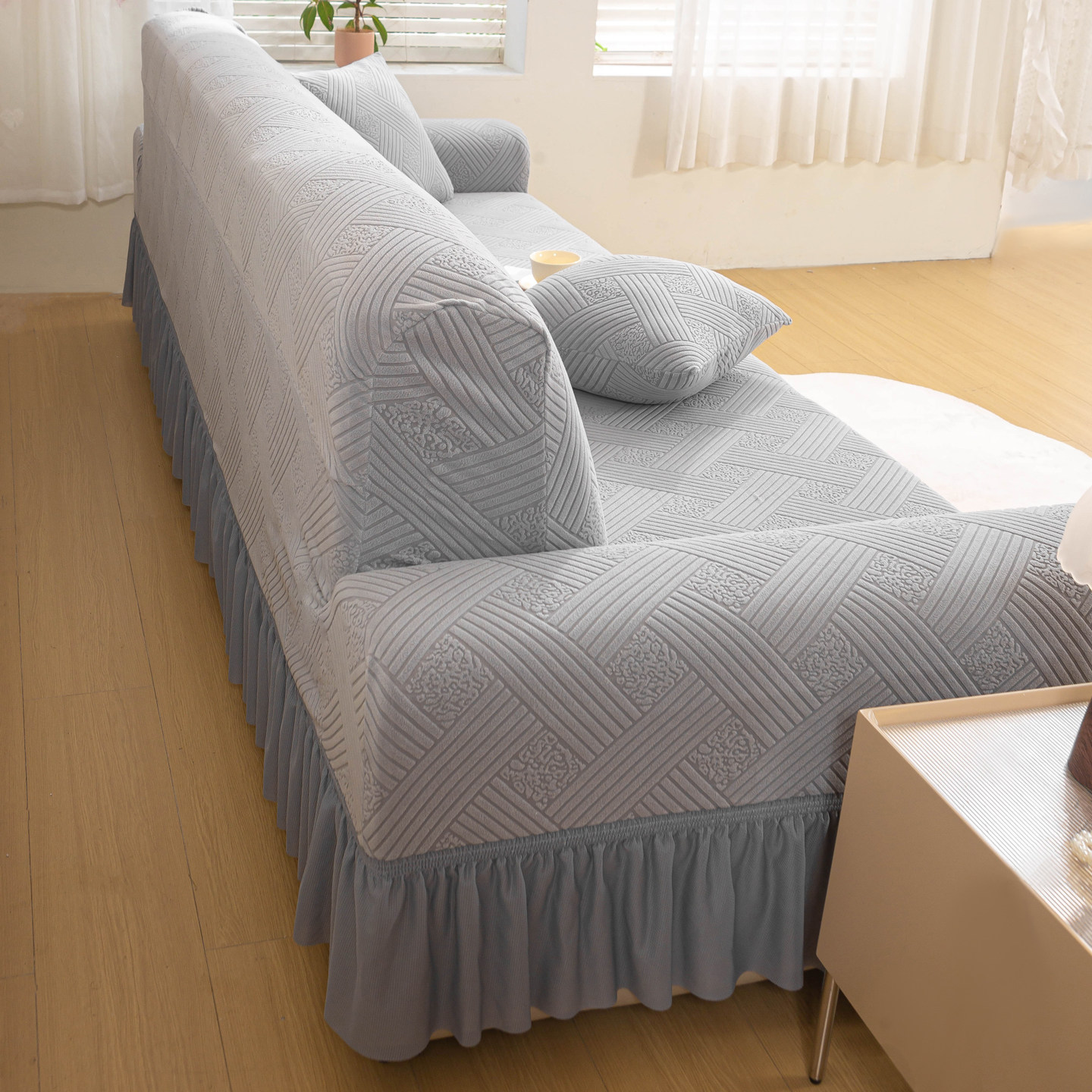 沙发垫四季通用防滑加厚客厅三人一字直排皮沙发套罩全包盖巾全包,淘宝优惠券,粉丝福利购,淘宝优惠卷